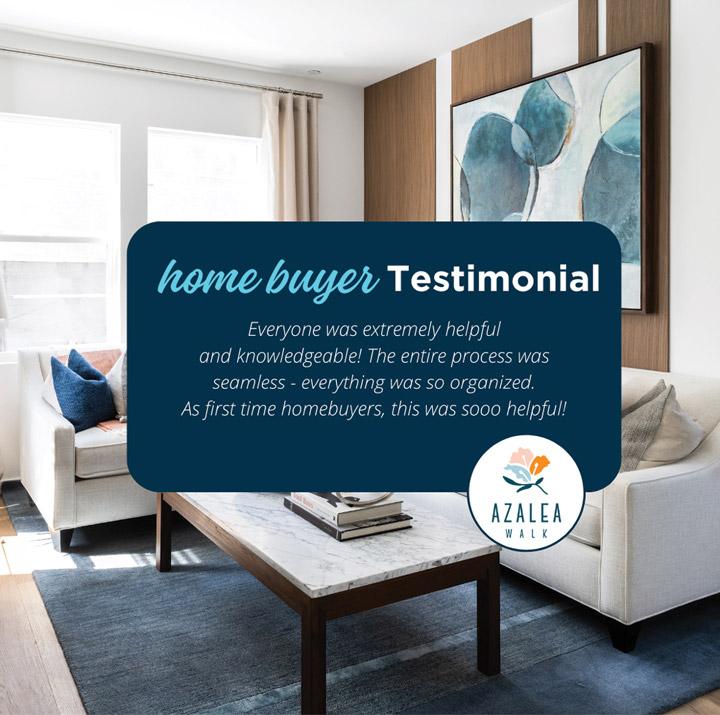 Click to read home buyers testimonials